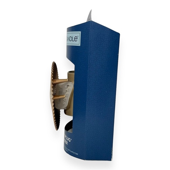 Yankee Candle Pleated Sun Scentplug Diffuser Designer Gold Shade New Lot of 2 - Picture 3 of 4